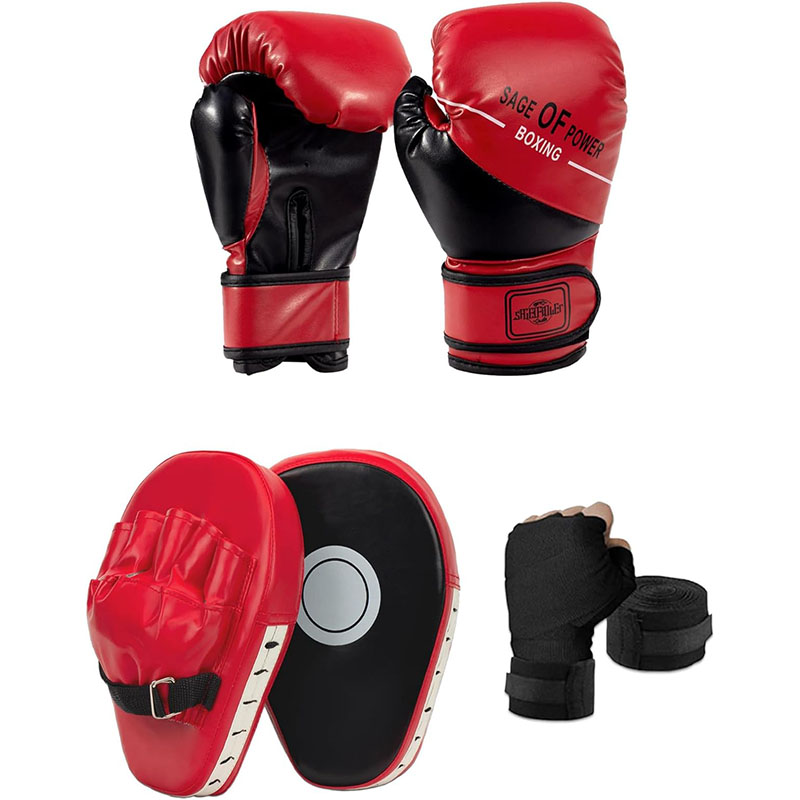 Boxing Glove Set - Sarung tinju 3 dalam 1, Set