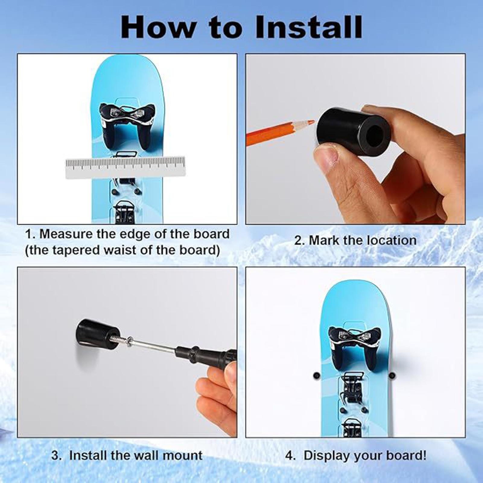 Sports Equipment Shop - Rak Dinding Vertikal untuk Ski dan