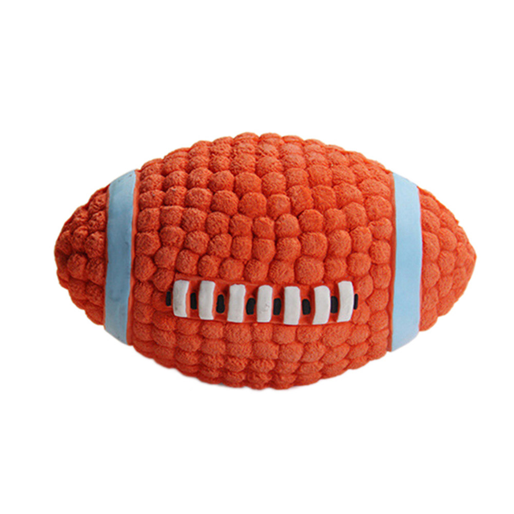 Rugby Training Ball - 2 Buah Bola Kunyah Berbunyi untuk