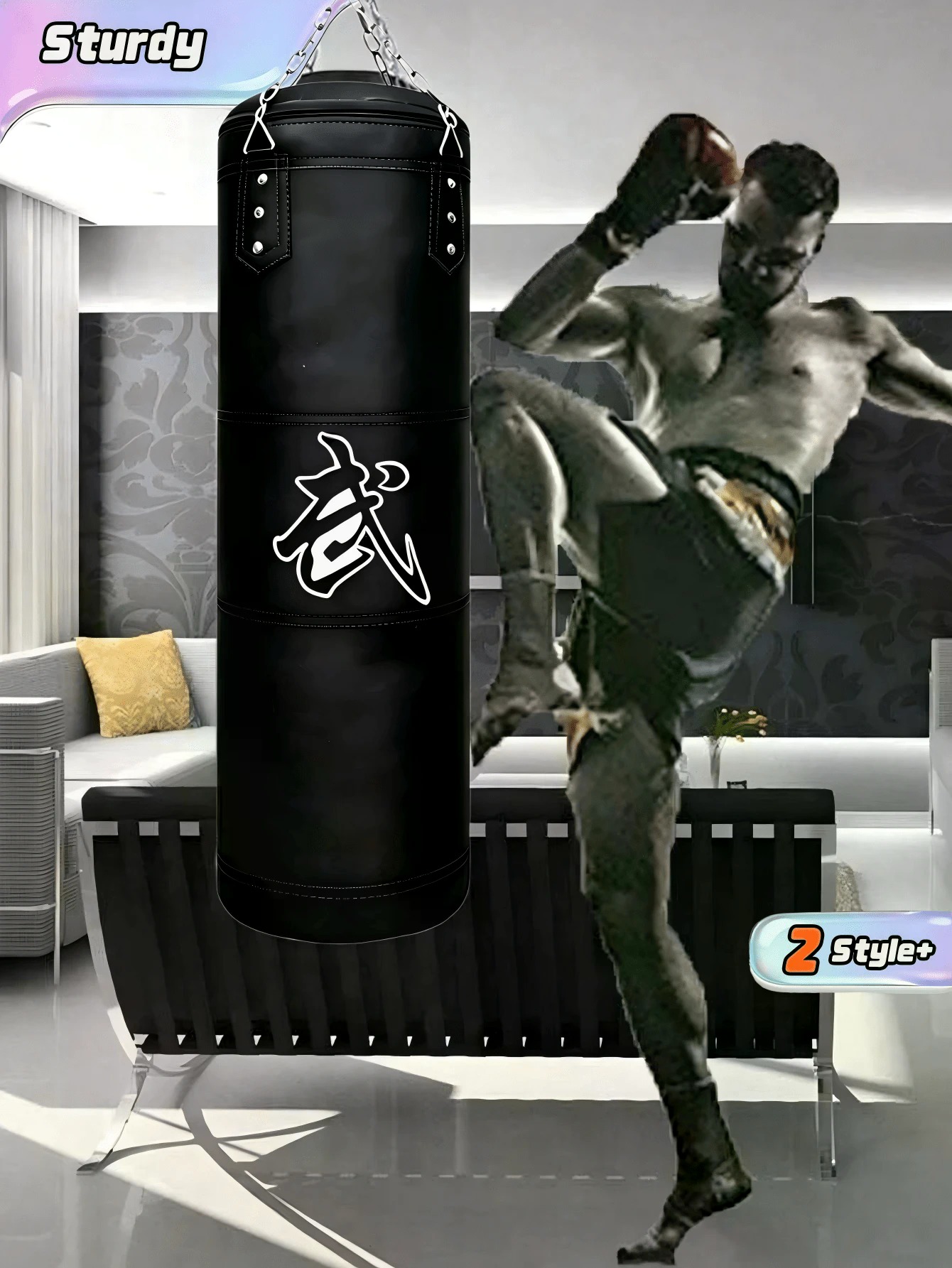 Boxing Glove Set - Satu Set Tas Tinju Gantung untuk