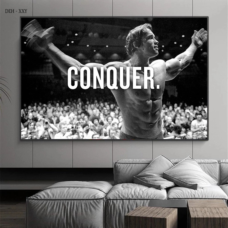 Sports Equipment Poster - Arnold Schwarzenegger Poster Kebugaran dan Lukisan