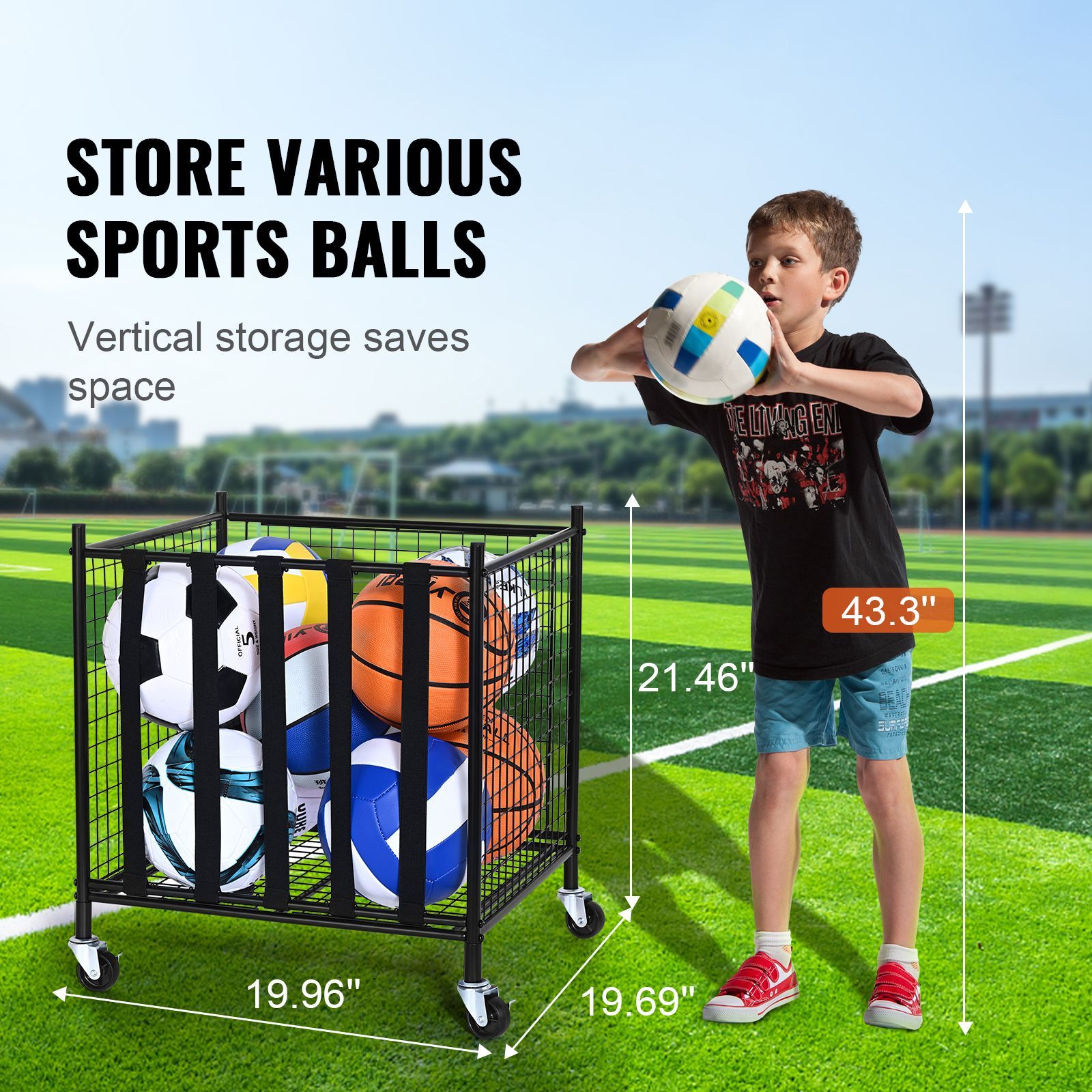 Keranjang Penyimpanan Bola Ola - Sports Equipment Holder ulasan dan harga