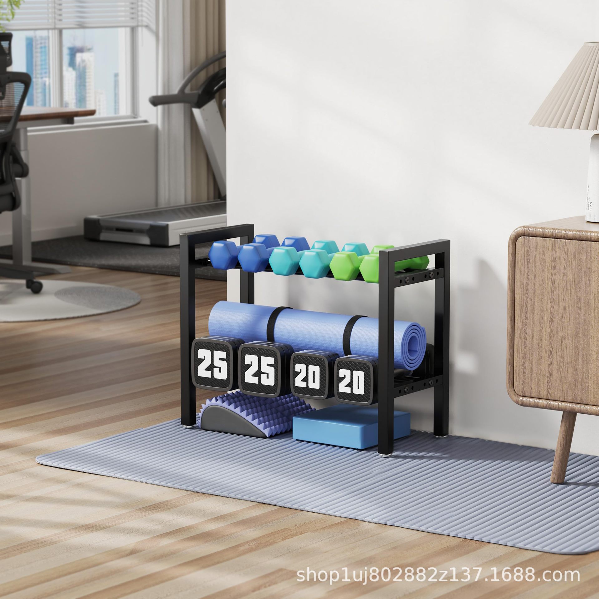 Rak Dumbbell Logam yang Dapat  - Sports Equipment Holder ulasan dan harga