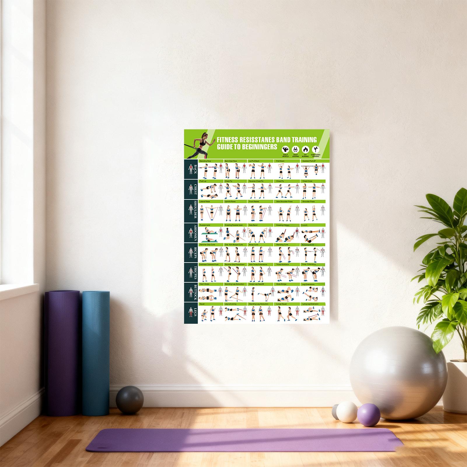 Poster Latihan dengan Panduan  - Sports Equipment Poster ulasan dan harga