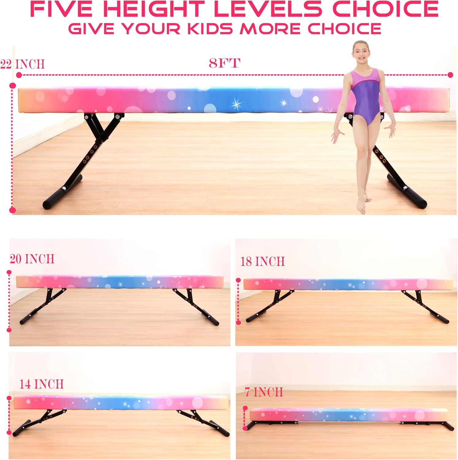 Papan Senam Miring 8 Ft dengan - Gymnastics Beam Floor ulasan dan harga