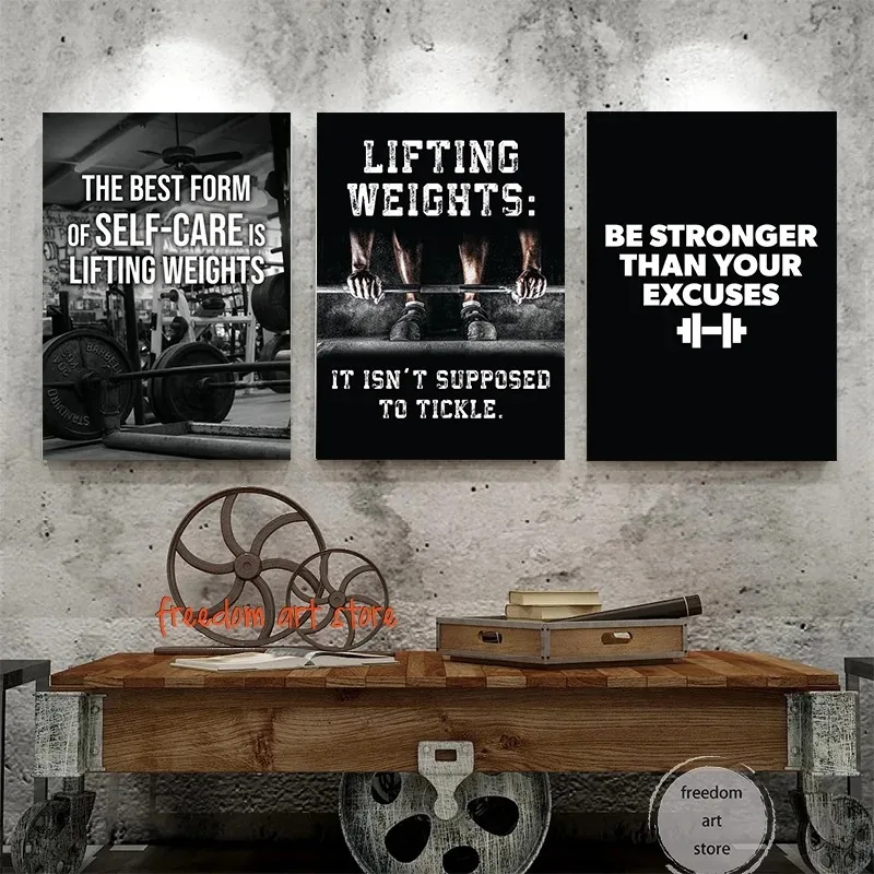 Gym Motivasi Otot Pria Binarag - Sports Equipment Poster ulasan dan harga