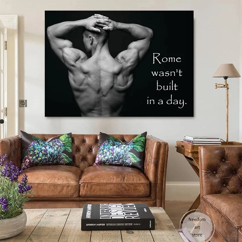 Gym Motivasi Otot Pria Binarag - Sports Equipment Poster ulasan dan harga